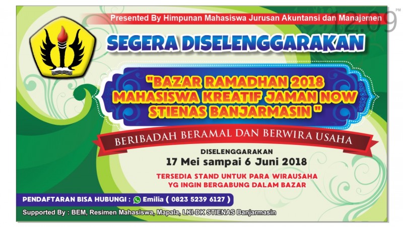 Bazar Ramadhan 2018 Mahasiswa Kreatif Jaman Now STIENAS Banjarmasin