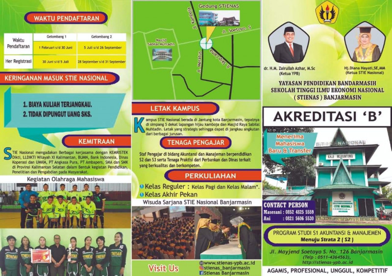 Penerimaan Mahasiswa Baru STIENAS Tahun Ajaran 2019/2020